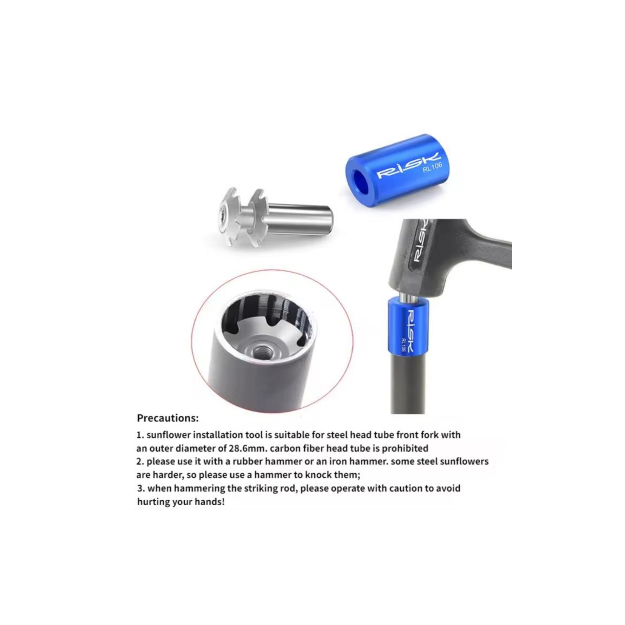 Bike Star Nut Setter Tool Kit 🔧 | Extended Fork Steerer Installation Tool
