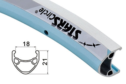700c Rim D/W HYB 36H Black CNC Sides