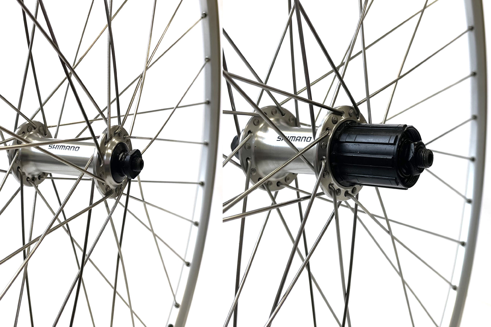 700c Wheel Set - Shimano 36H RS300 Hubs - Silver (Pr)