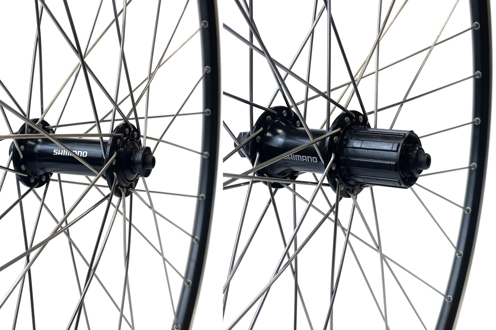 700c Wheel Set - Shimano 36H RS300 Hubs - Black (Pr)