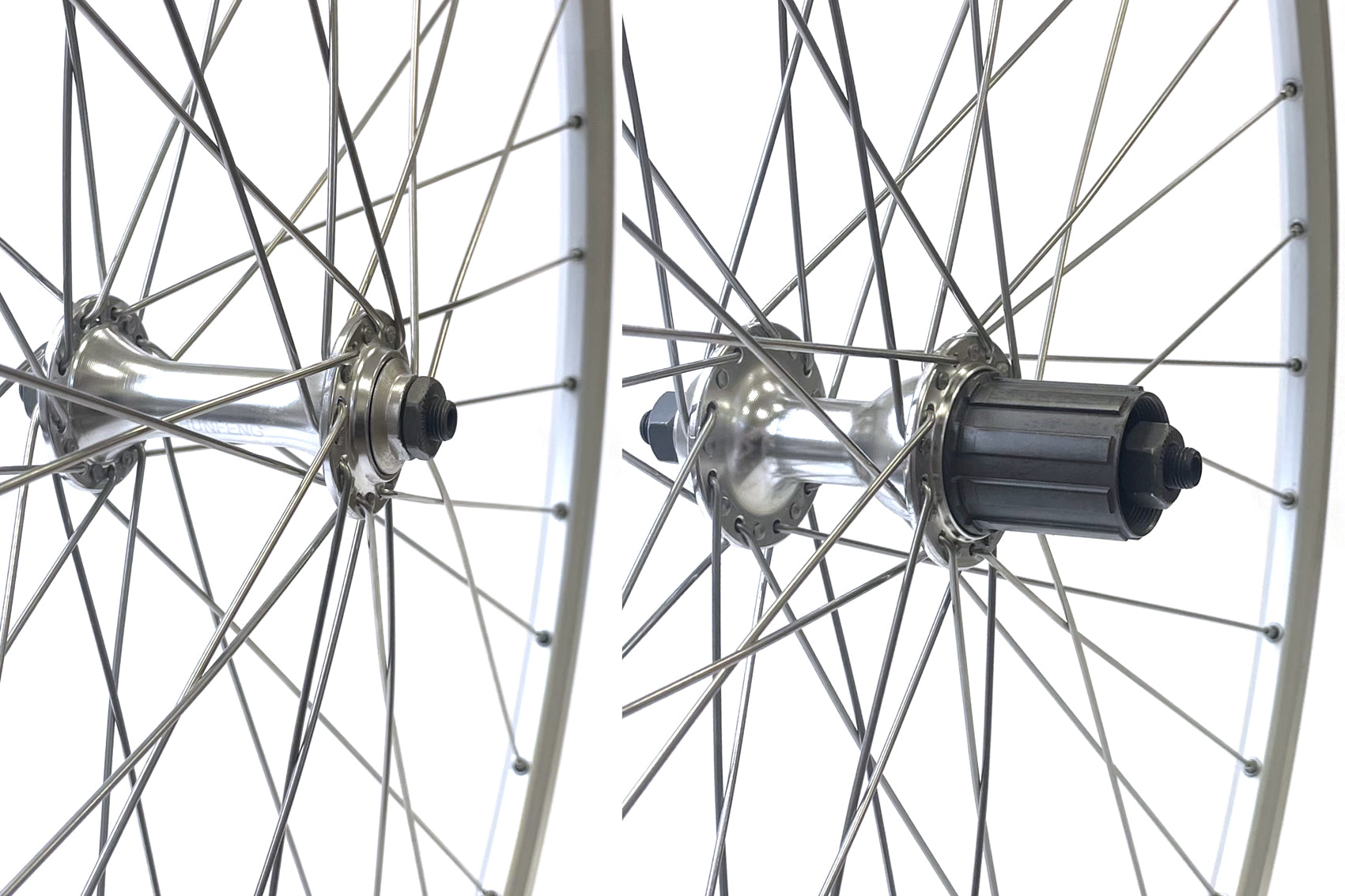 700c Wheel Set - Sealed 10/11sp Cass Hubs - Silver (Pr)