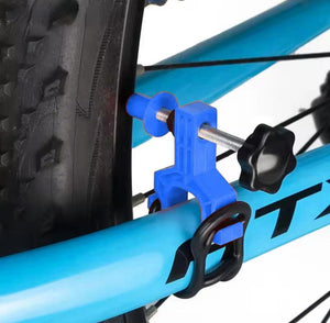 Bike Wheel Truing Tool & Spoke Adjuster – Frame Mounted Alignment Tool