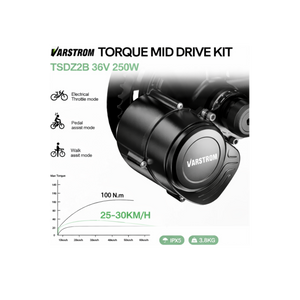Varstrom TSDZ2B 36V 250W Mid-Drive E-Bike Conversion Kit