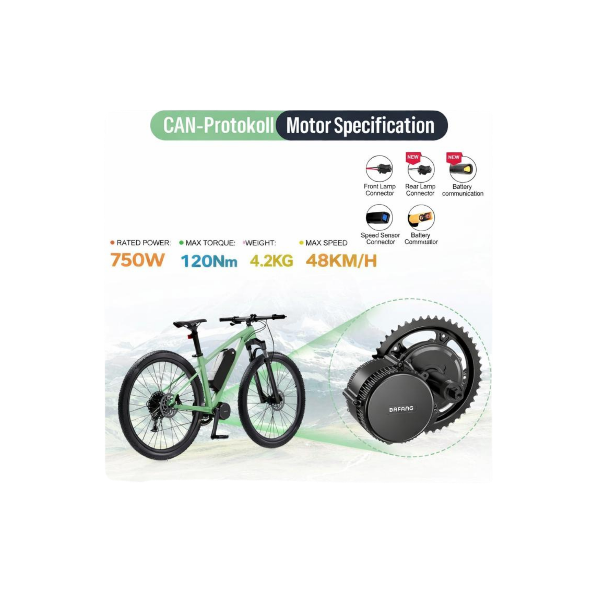 Bafang BBS02B 48V 750W Mid-Drive E-Bike Conversion Kit