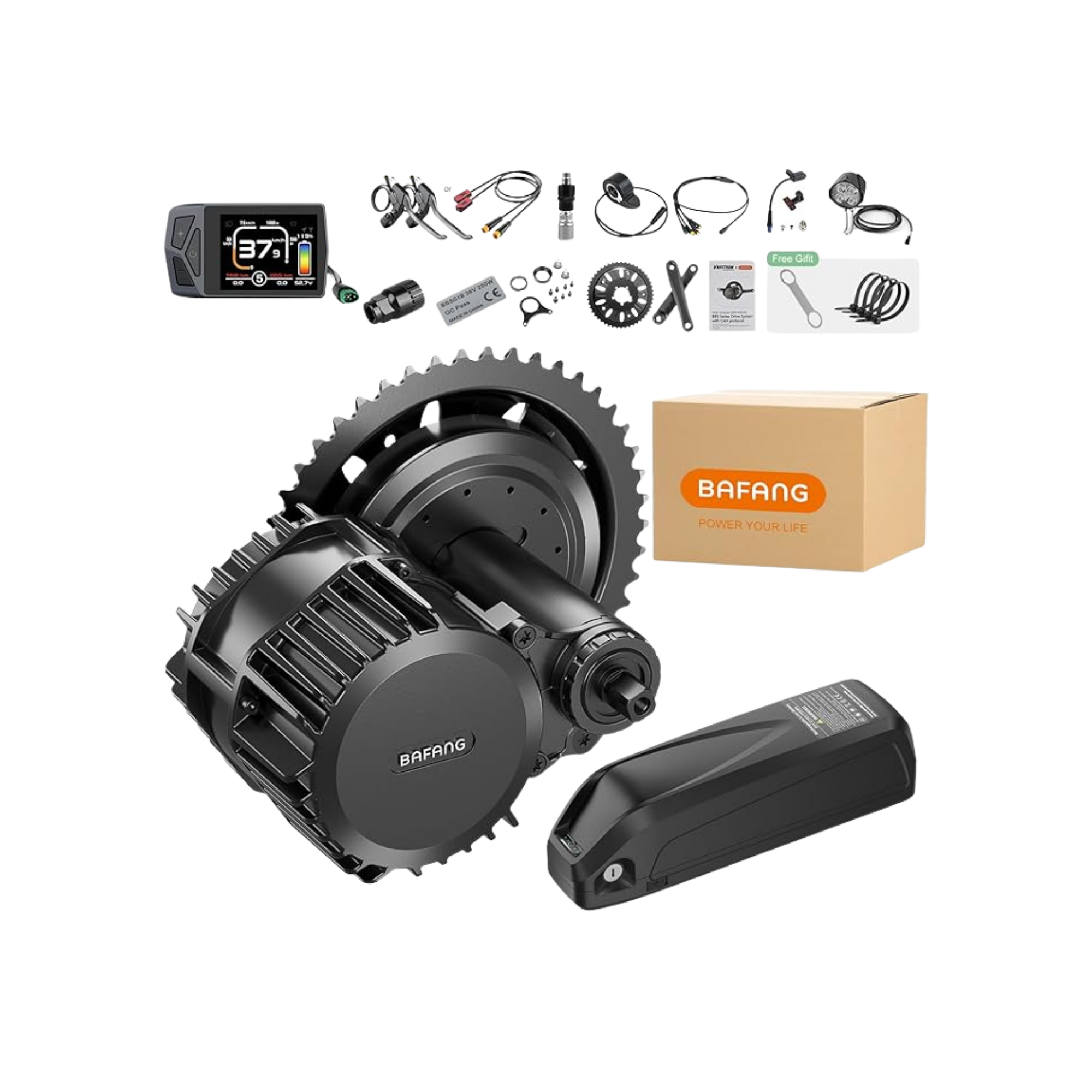 Bafang BBS02B 48V/52V 1000W Mid-Drive E-Bike Conversion Kit