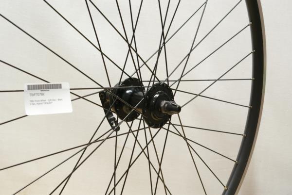 700c Front Wheel - Q/R Disc - Black V-Sec. Hybrid