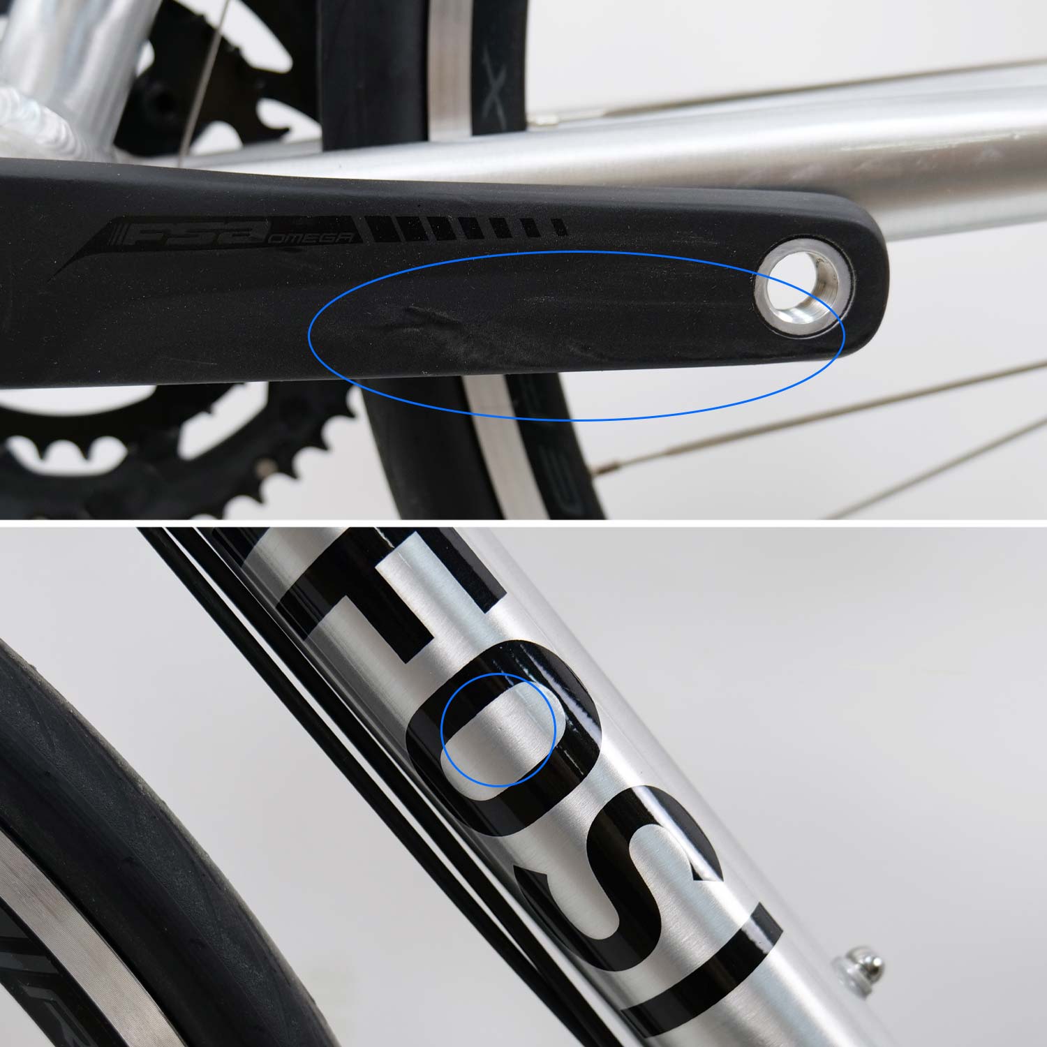 Tifosi Rostra Centaur Rim Brake Silver Large Ex Demo Bike
