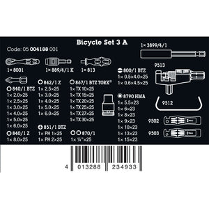Wera Tools Bicycle Set 3 A 40 Pack