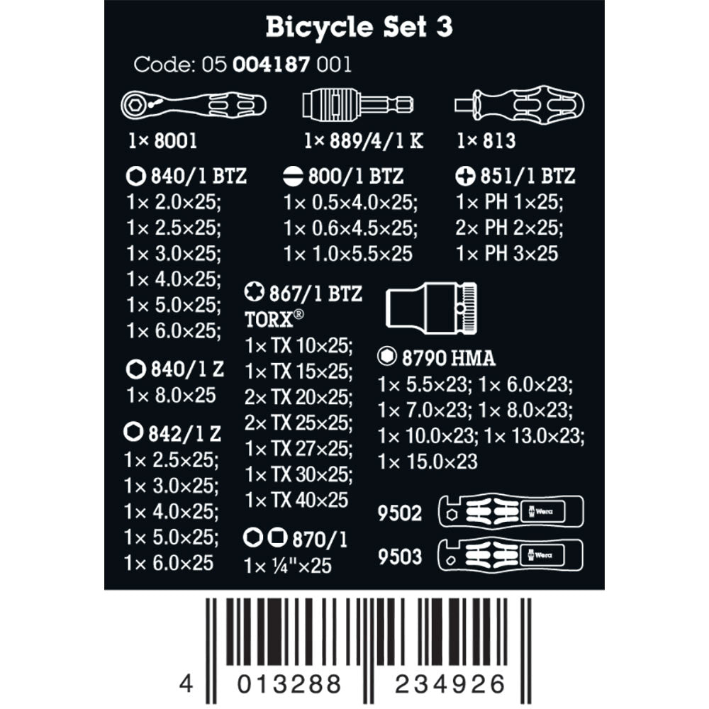 Wera Tools Bicycle Set 3 41 Pack