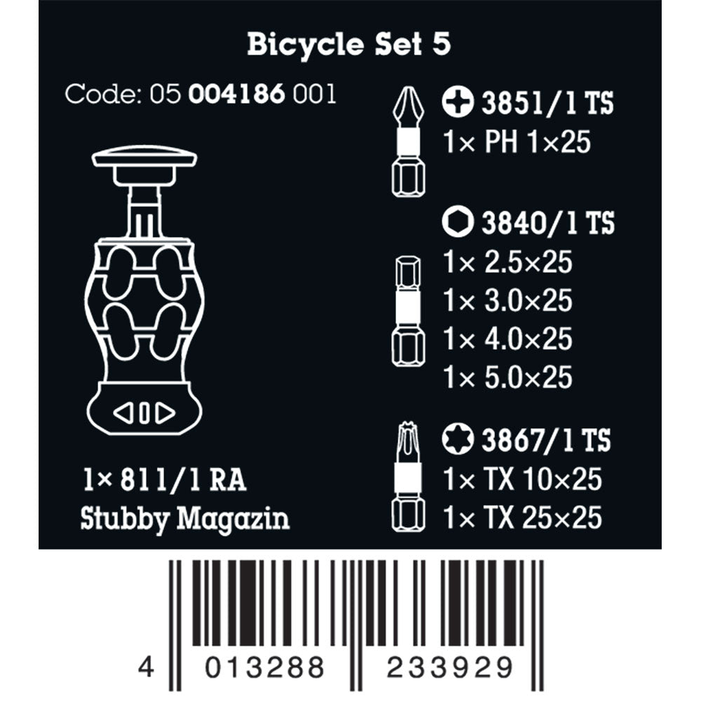 Wera Tools Bicycle Set 5, 7 Pieces