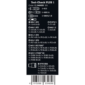 Wera Tools Tool Check Plus 1 Set, 39 Pieces