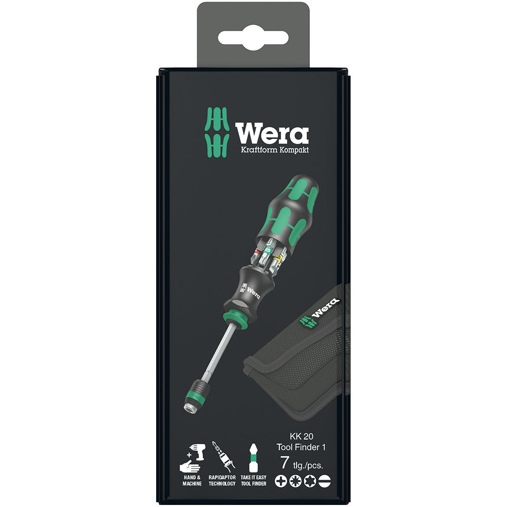 Wera Tools Kraftform Kompakt 20 Tool Finder 1 with pouch