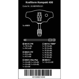 Wera Tools Kraftform Kompakt 400 17pcs