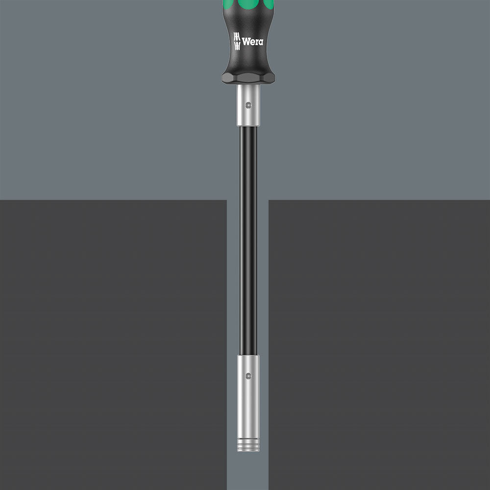 Wera Tools 393 S Bitholding Screwdriver Extra Slim with Flexible Shaft