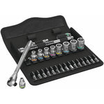 Wera Tools 8100 SA 7 Zyklop Metal Ratchet Set With Push-Through Square