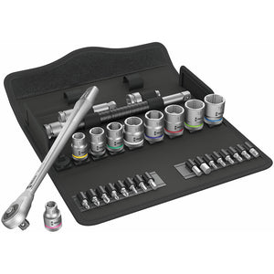 Wera Tools 8100 SB 7 Zyklop Ratchet Set With Square 3/8 Drive