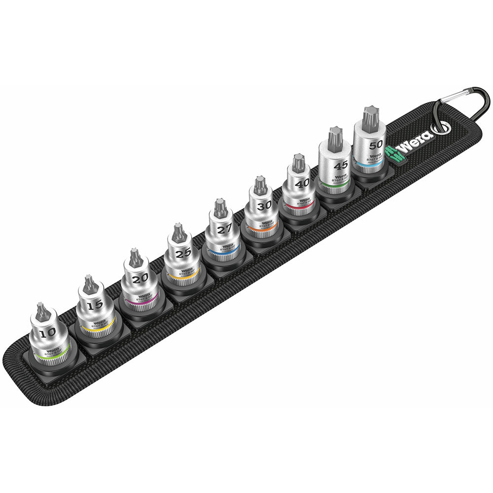 Wera Tools Belt B 3 Torx Zyclop Bit Socket Set HF 3/8" Drive