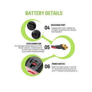 36V 20.8Ah Rear Rack E-Bike Battery