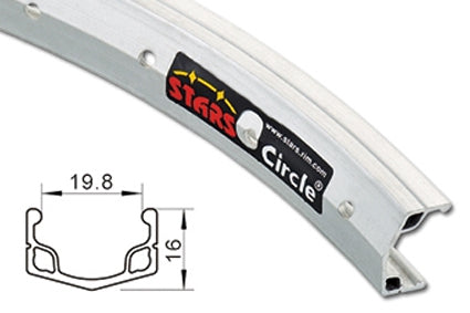 700c Rim S/W HYB 36H Black