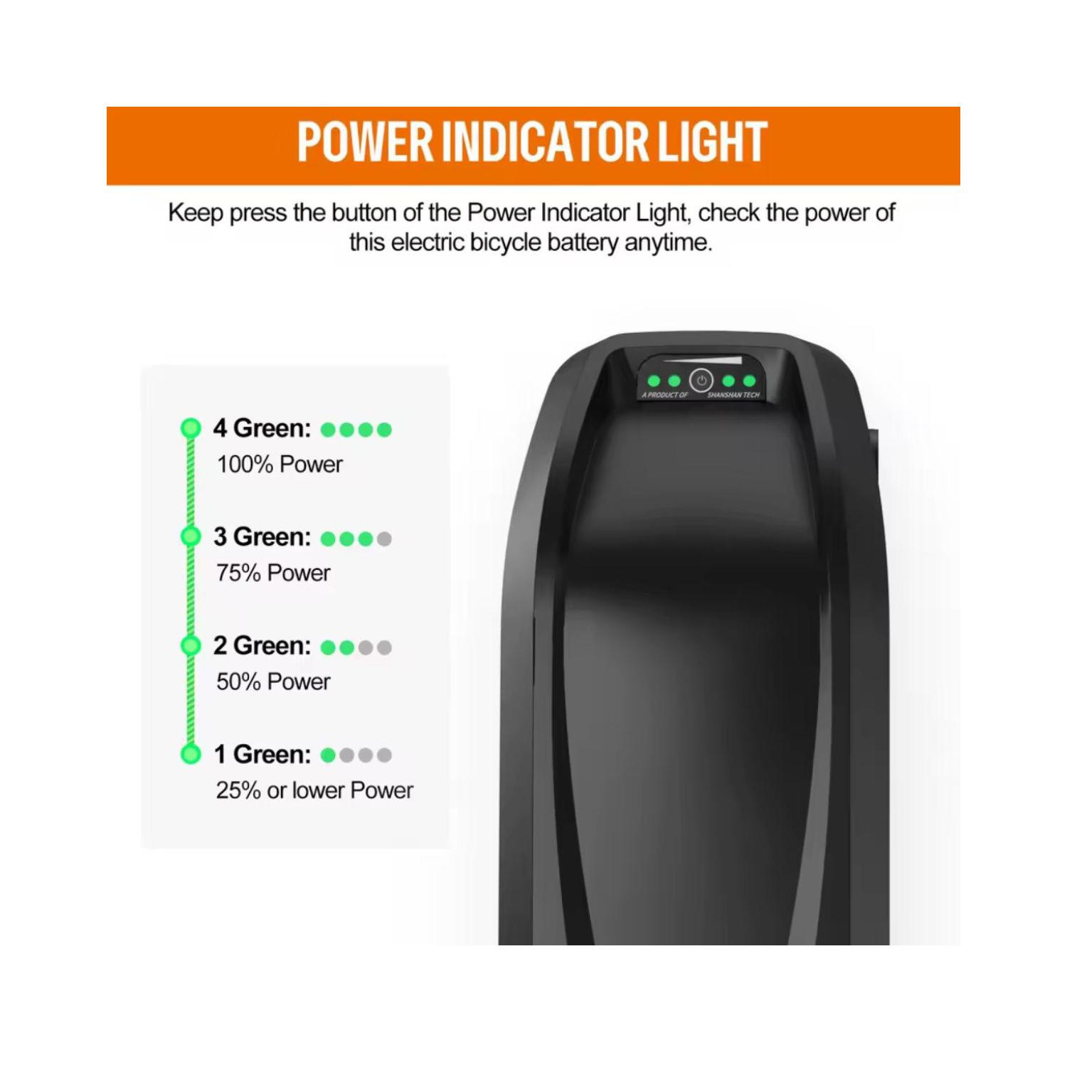 48V 13Ah E-Bike Battery