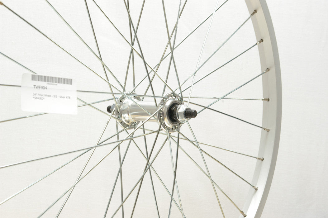 24" Front Wheel - S/S - Silver ATB
