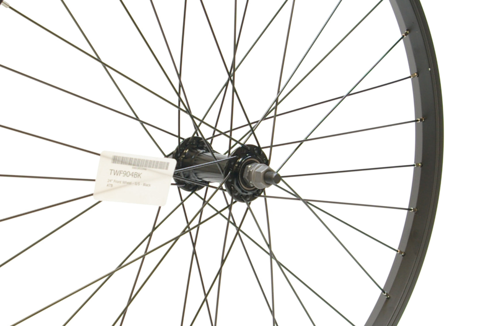 24" Front Wheel - S/S - Black ATB
