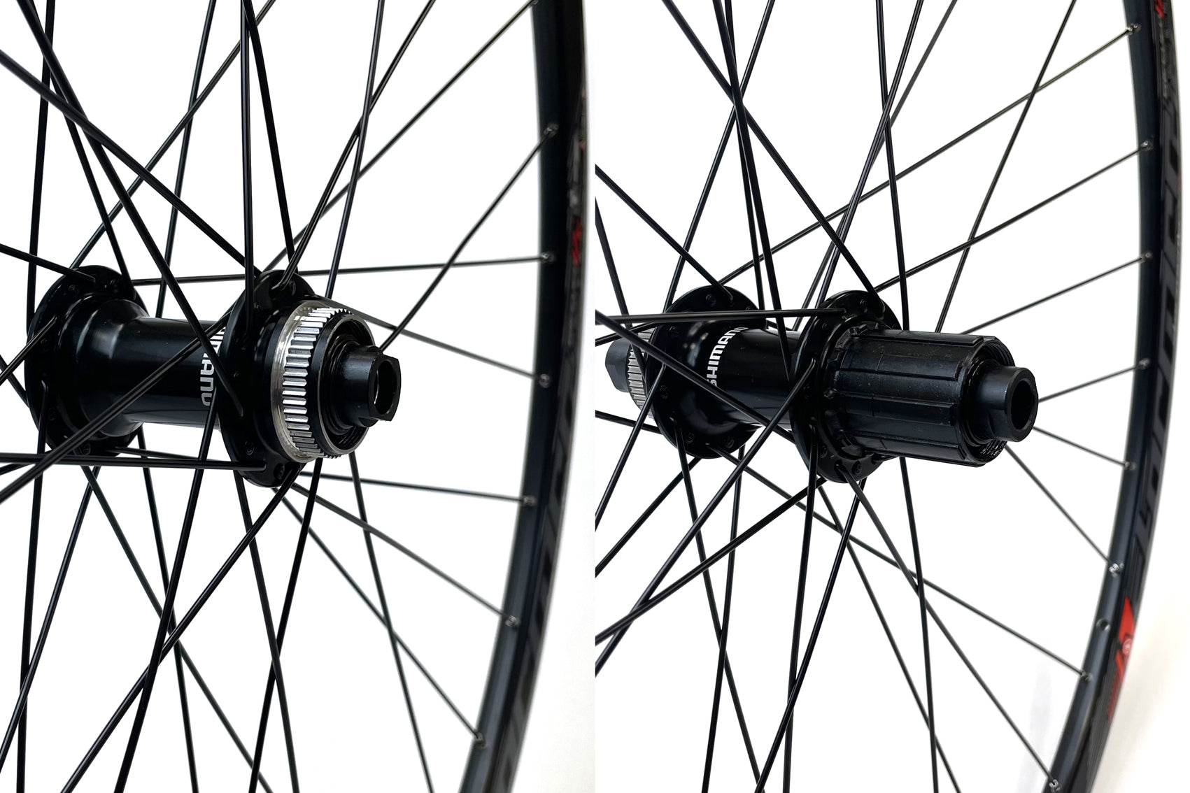 700c Disc Wheel Set - Shimano RS470 Hubs / Mach 1 Rims Black (Pr)