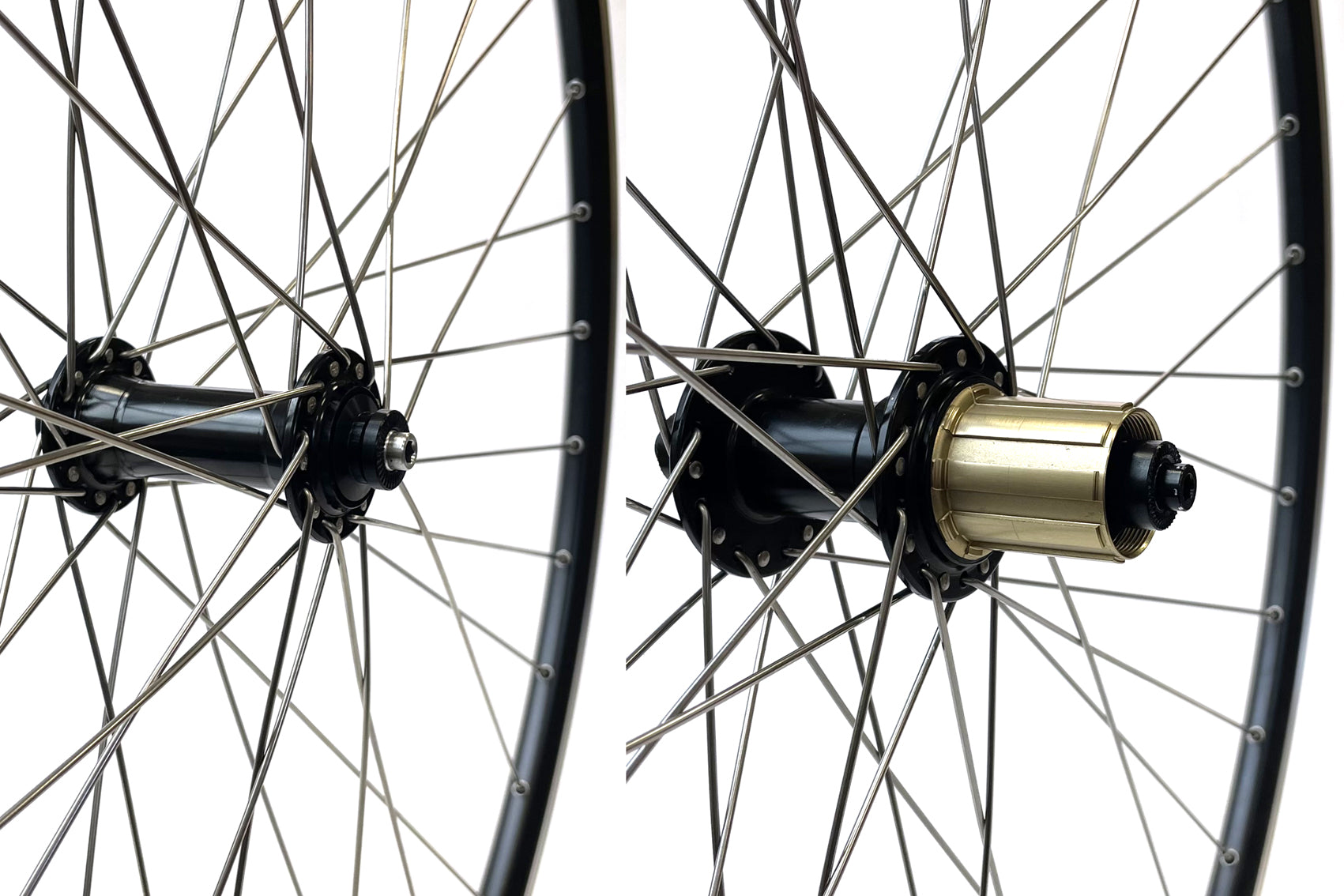 700c Wheel Set - Sealed 10/11sp Cass Hubs - Black (Pr)