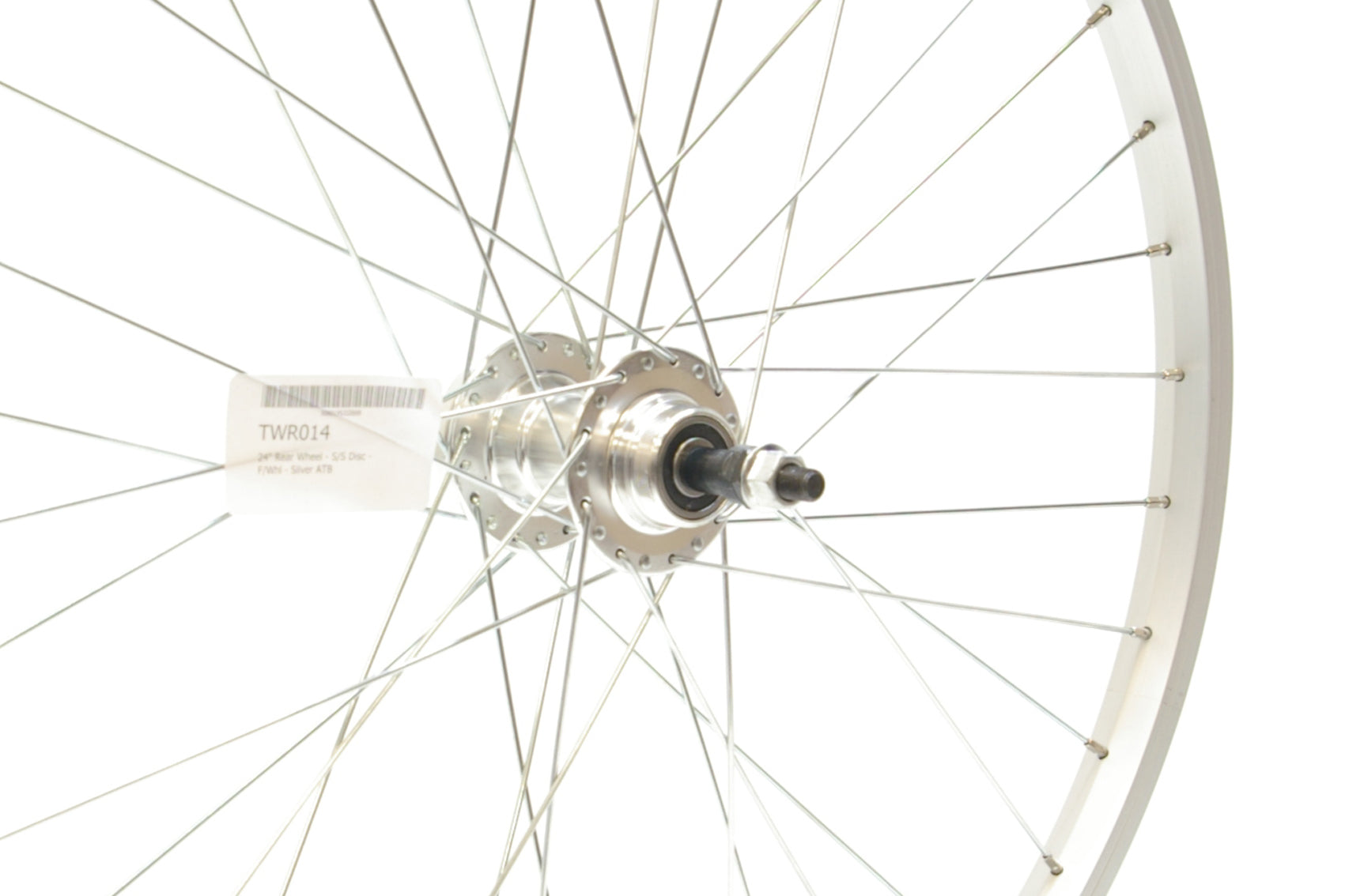 24" Rear Wheel - S/S Disc - F/Whl - Silver ATB