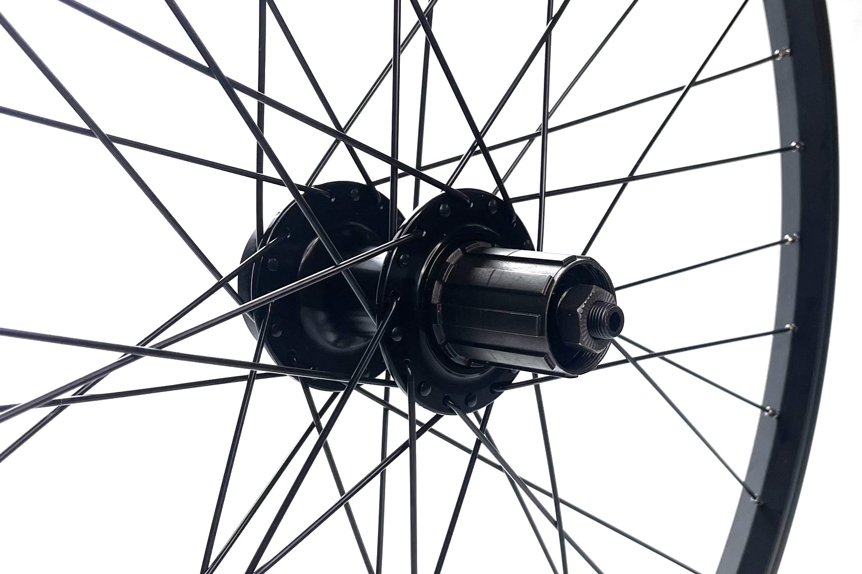 24" Rear Wheel - Q/R Disc - Cassette - Black ATB