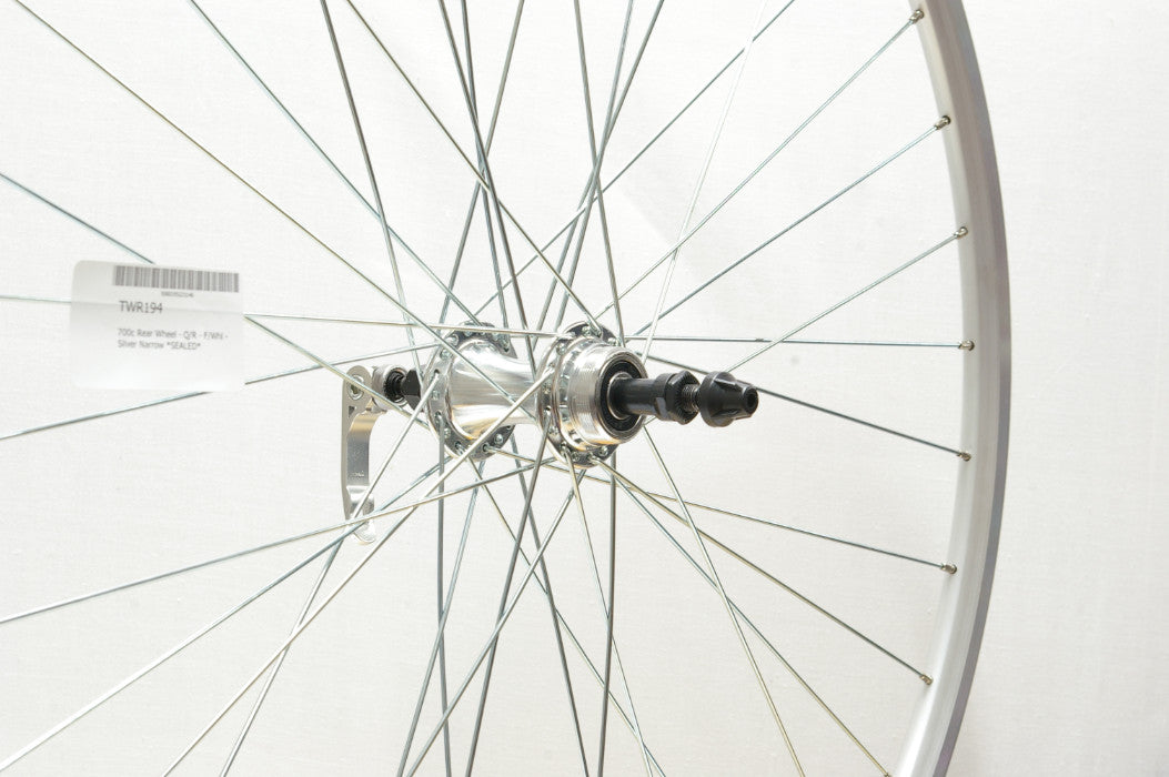 700c Rear Wheel - Q/R - F/Whl - Silver Narrow
