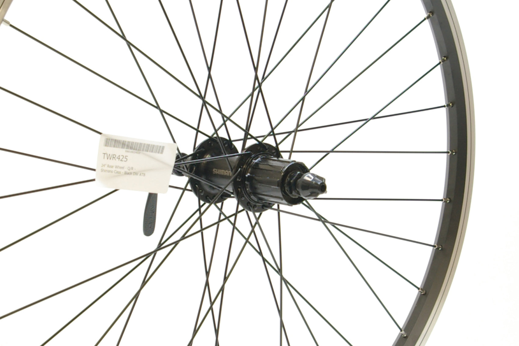 24" Rear Wheel - Q/R - Cassette - Black DW ATB