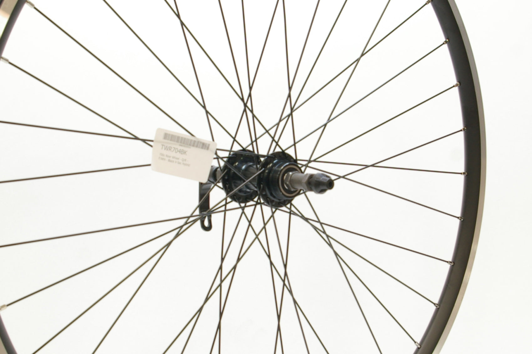 700c Rear Wheel - Q/R - F/Whl - Black V-Sec Hybrid