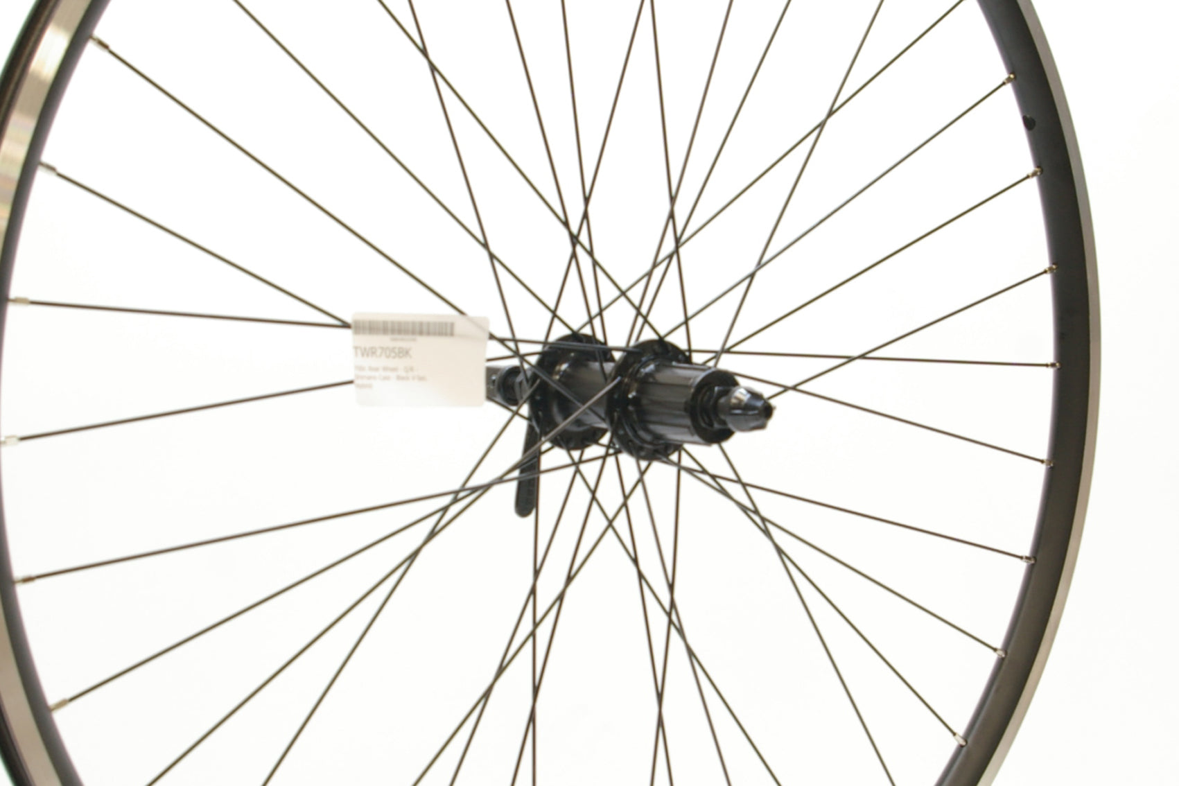 700c Rear Wheel - Q/R - Cassette - Black V-Sec. Hybrid