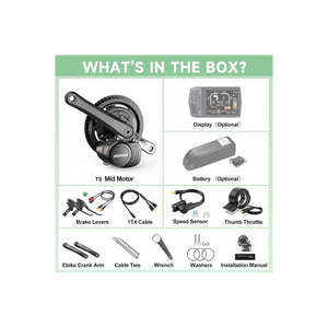 Varstrom TSDZ2B 36V 250W Mid-Drive E-Bike Conversion Kit