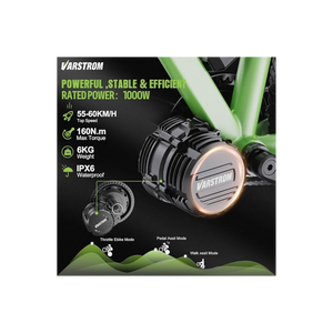Varstrom TSDZ16 48V 1000W Mid-Drive E-Bike Conversion Kit