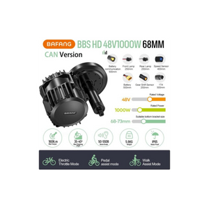 Bafang BBS02B 48V/52V 1000W Mid-Drive E-Bike Conversion Kit