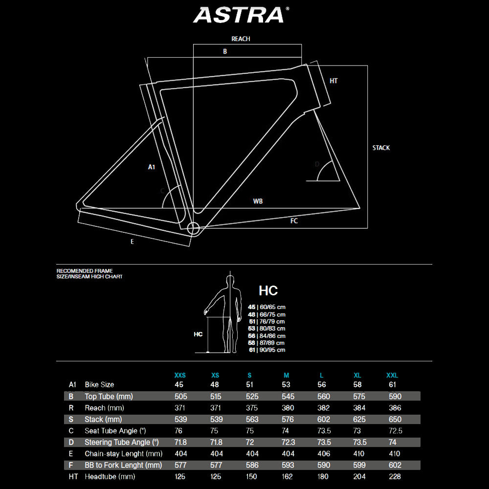 Basso Bikes Astra Colbalt Grey Frameset