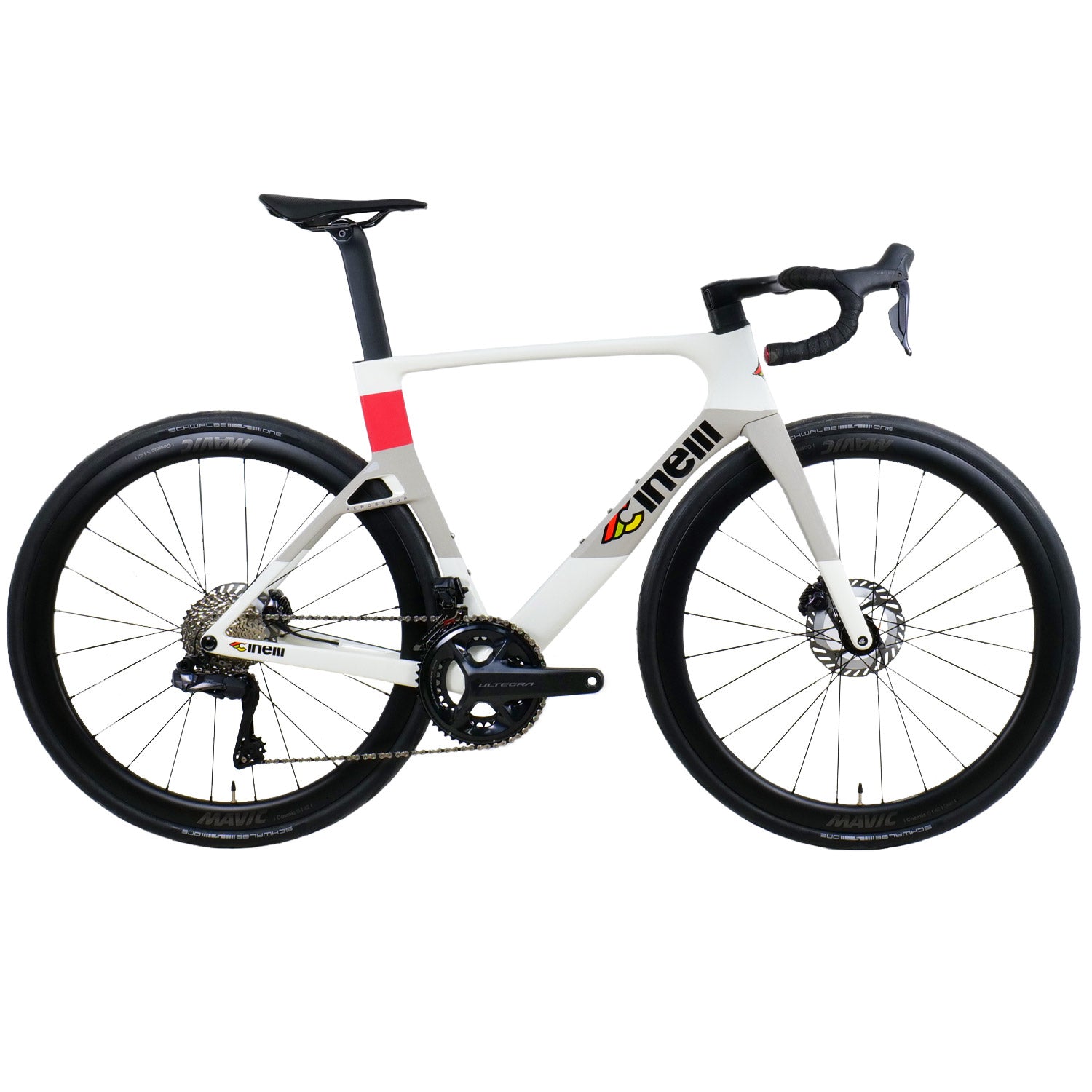 Cinelli Aeroscoop Ultegra Di2 Coral White Bike