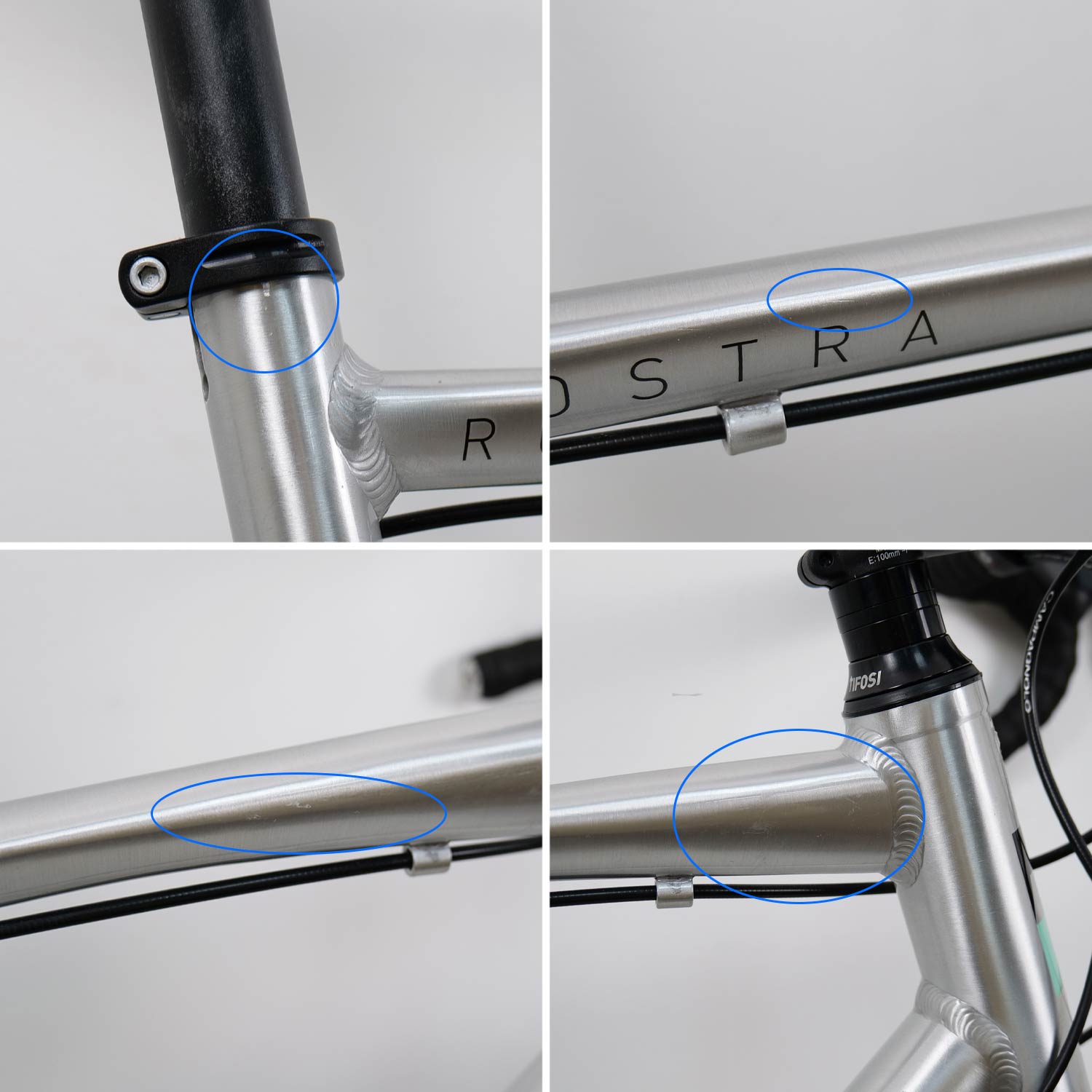 Tifosi Rostra Centaur Rim Brake Silver Large Ex Demo Bike