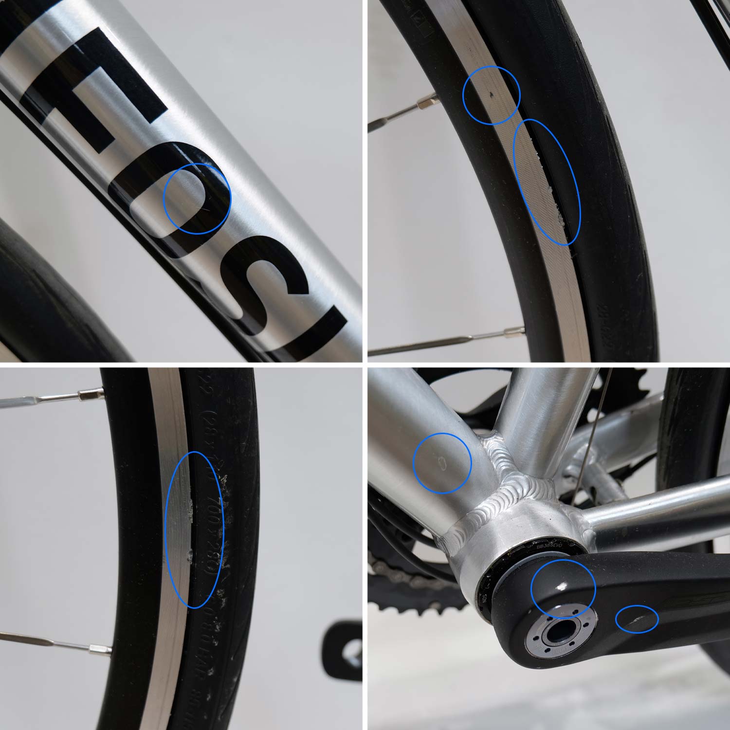 Tifosi Rostra Centaur Rim Brake Silver Small Ex Demo Bike