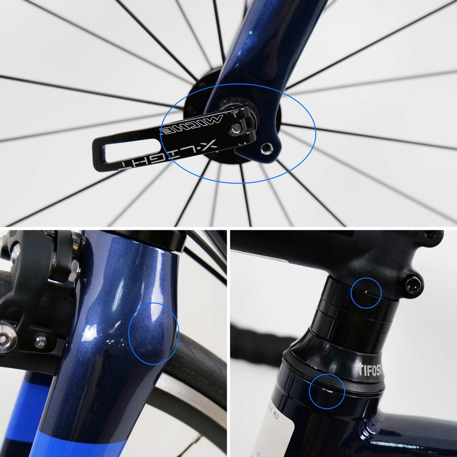 Tifosi Rostra Centaur Rim Brake Navy Medium Ex Demo Bike