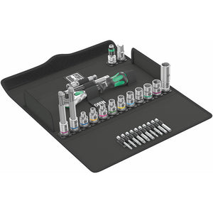 Wera Tools Bicycle Set 7 Zyklop 3/8" Ratchet and Socket Set 27pcs