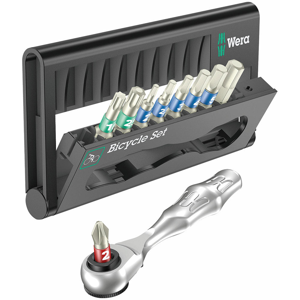 Wera Tools Bicycle Set 9 Zyklop Ratchet Screwdriver Mini Case Set 10pcs