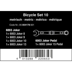 Wera Tools Bicycle Set 10 Joker Wrench Spanner Set 5pcs