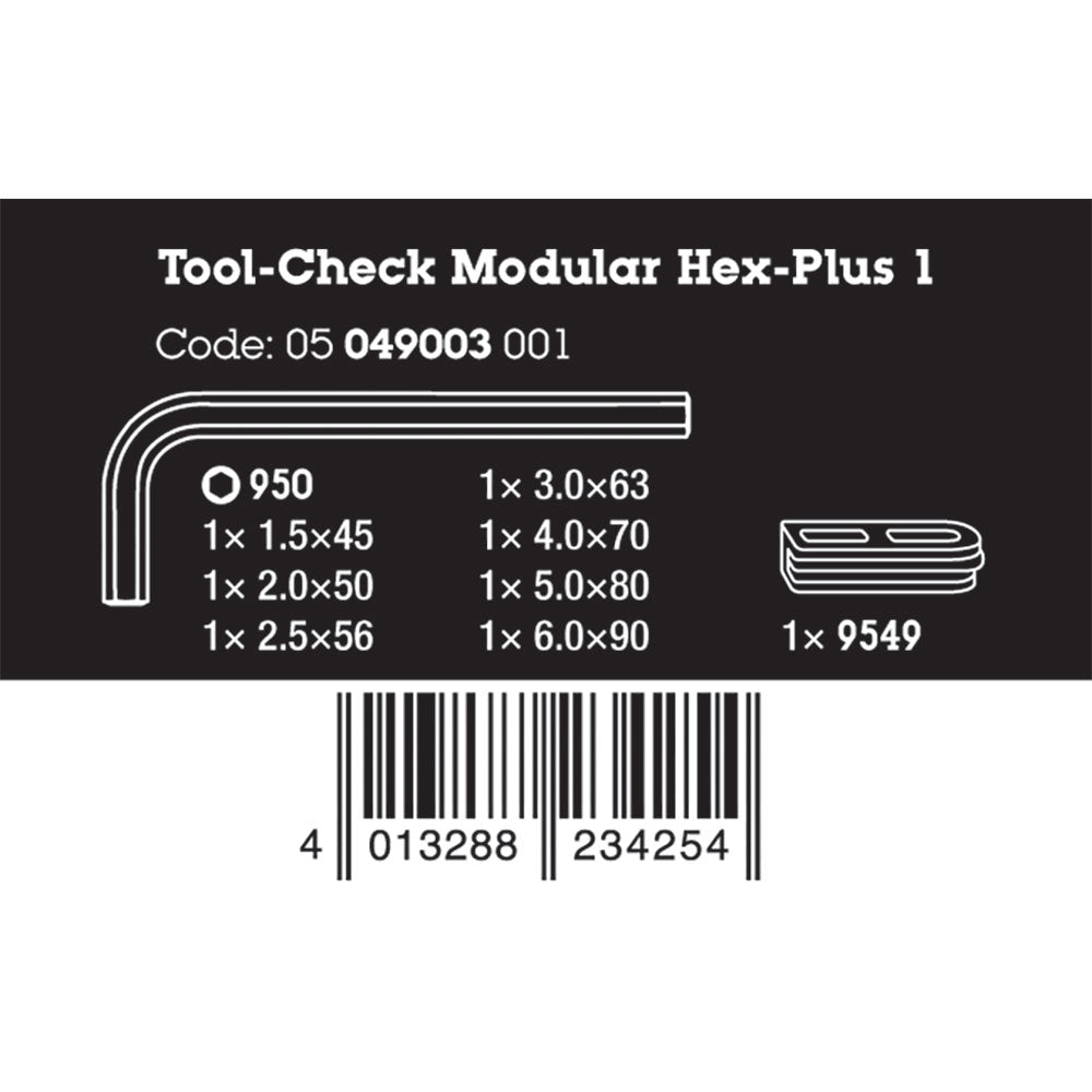 Wera Tools Tool Check Modular L-Key Metric Set 1