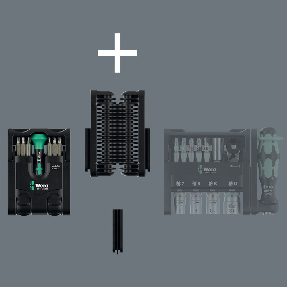 Wera Tools Tool-Check Modular Micro 1, 21 Pieces