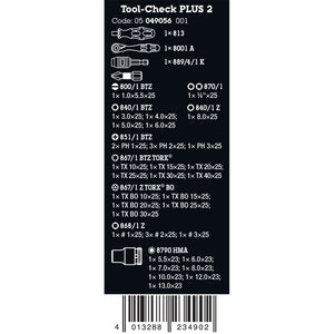 Wera Tools Tool Check Plus 2 Set, 39 Pieces