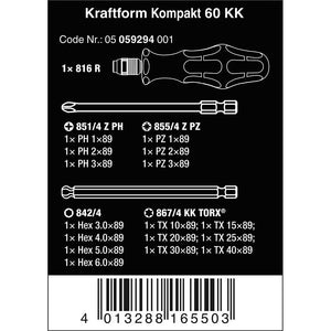 Wera Tools Kraftform Kompakt 60 KK Set 17pcs