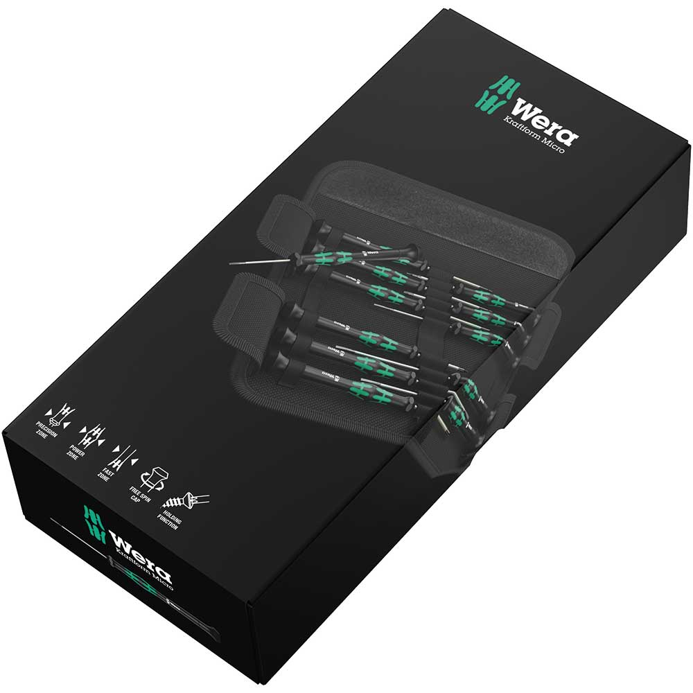Wera Tools Kraftform Micro 12 Universal 1 Screwdriver Set